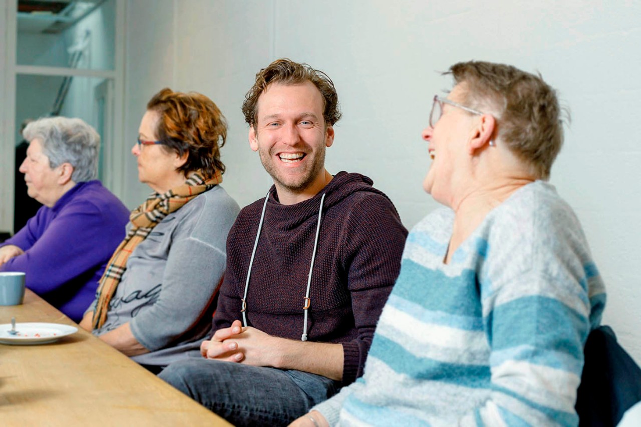 Sjef met cliënten