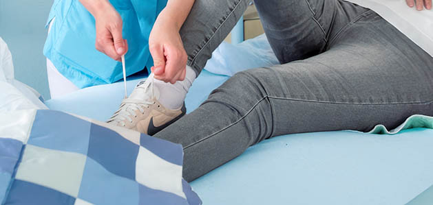 verzorger strikt veters van patient