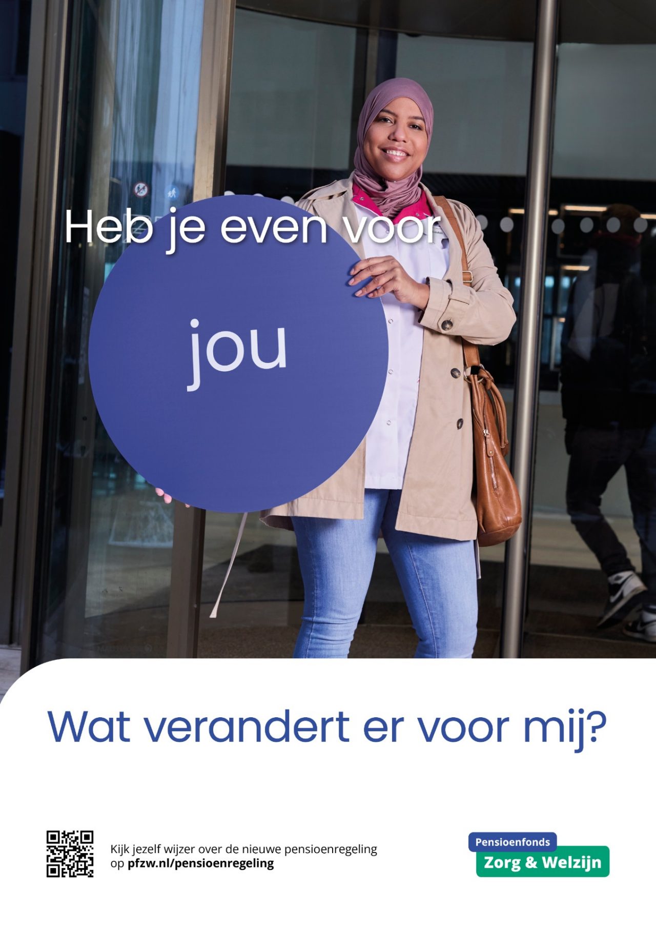 Vrouw met de tekst 'Heb je even voor jou'