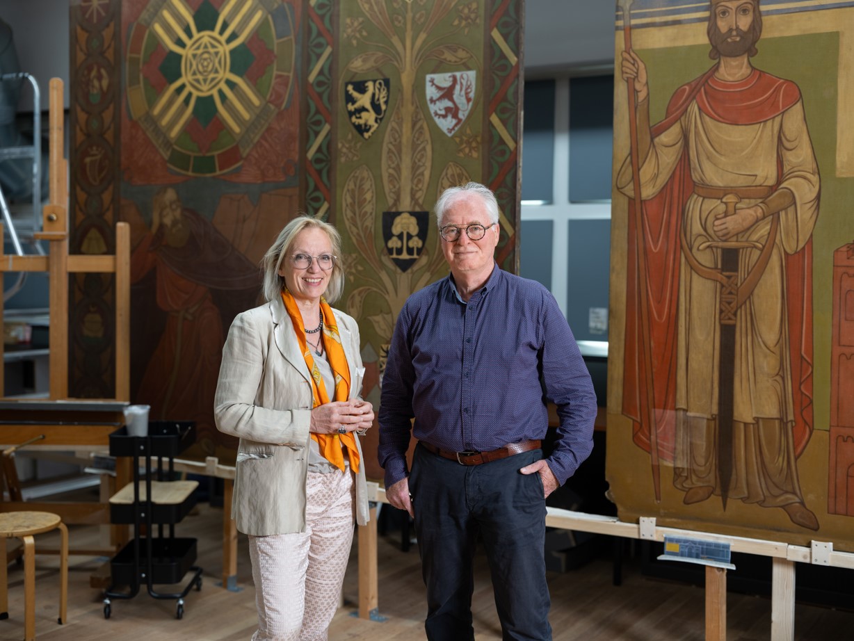 Frans Jeurissen en directeur Lydia Beerkens
